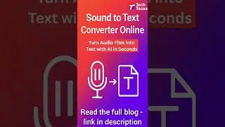 Sound to Text Converter Online | Convert Audio to Text with AI | Tech Tazaa | #audiototext
