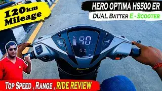 Hero Electric Optima HS500 ER Ride Review | 50km Top Speed | 120km Range | தமிழ் | Rider Machine