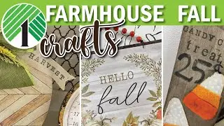 NEW Farmhouse (FALL 2025) Crafts That Are Easy To Follow | Dollar Tree DIYs