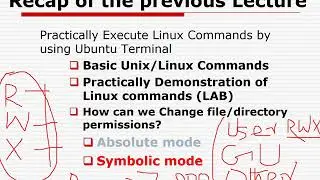 Lecture 13 File Permissions  |  System and Network Administration Linux Based