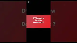 Список необходимых документов для собеседования DV #dvinterview #dvdocument