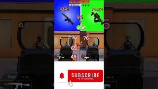 AKM❌vs✅GROZA bgmi gun test video short shorts feed YouTube video short pubgmobile gun damage video