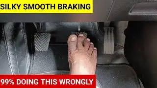 Silky Smooth Braking - எப்படி ? How to apply brake and stop the car smoothly | Car Braking Technique