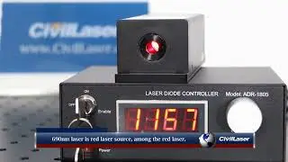 690nm 800mW Red Lab Laser System