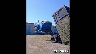 Держитесь! ГАЗ-53 ушёл в небо 🚀 #trucker #большегруз #дальнобой #грузовичок