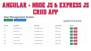 Angular CRUD App with Node.js and Express.js Backend (Angular + Node)  