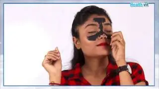 HealthVit Charcoal Black Peel-Off Face Mask