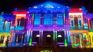 Christmas Projector Mapping on Sydney Town Hall