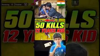 50 FINISHES NORMAL RECORD🔥12 YEAR KID☠️ #bgmi #pubgmobile #pubg #shortsfeed #shots #short #ytshorts