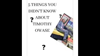 5 Things you didn't know about the CEO of Kenya Film Commission ( Timothy Owase Part 2)