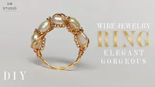 Pearl Ring/Easy Ring/DIY Ring/Wire Wrap Ring Tutorial/DIY Jewelry/How to make