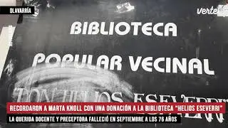 Recordaron a Marta Knoll con una donaci&oacute;n a la biblioteca 