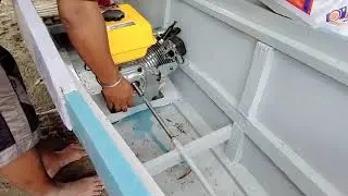 Day 7 Installing Canoe Engine 7.5 hp Rudder/Propeller I biZtag TV
