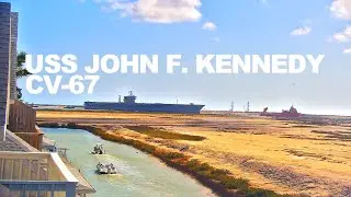 USS John F. Kennedy CV-67 Arrives In Brownsville For Scrapping - February 2 2025 | Jessica Kirsh