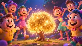 Round and Round the Magic Bush We Go | Fun Nature Rhyme Kids | Nursery Rhymes & Songs for Children