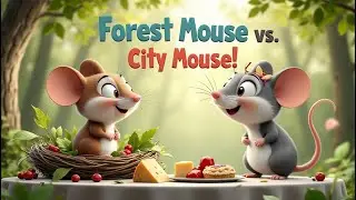 The Calm Forest Mouse vs. Busy City Mouse | Fun Kids Cartoon Story for Preschoolers