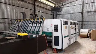 Smitkal machinery# printing slotting die cutting machine with vibration stacker 