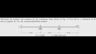 ToS - Moment Distribution Method (with Settlement)