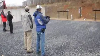 Alfonso Santa show his skills on the firing range