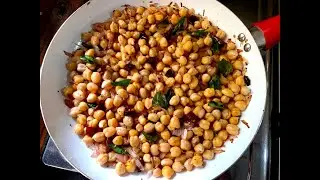 Sri Lankan Chickpea Stir Fry Recipe | Deviled Chickpeas Salad | Breakfast | Healthy