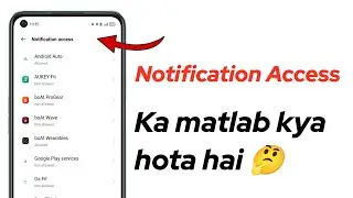 Notification access kya hota hai