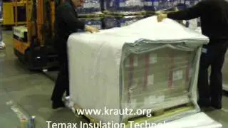 Pharmaceutical pallet insulation Temax, thermal blankets