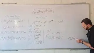 فرنساوى تانيه ثانوى \ شرح الدرس الثالث \ قاعده الماضى الحديث \ le passe recent الوحده الرابعه