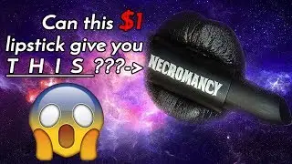 SUPER CHEAP ($1) Matte Black Lipstick -- Is It Good?😱