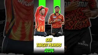 IPL 2026 :- SRH TARGET PLAYERS 😱 | SRH SQUAD #ipl #cricket