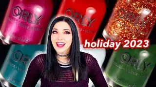 Обзор и образцы лака для ногтей Orly 'Twas The Night Winter Holiday 2023 || Келли Марисса
