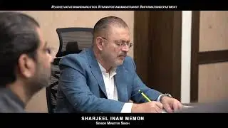 Sharjeel Inam Memon Senior Minister Sindh