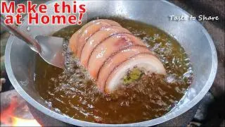 I ROLLED the PORK & FRY💯👌 Do not Boil in Water Directly❗ Pork Belly roll Probinsya style💯
