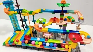 Ultra Satisfying Marble Run Tower 🟢 Perfectly Smooth LEGO Marble Race ASMR