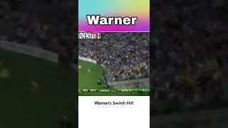 David Warner reverse six .