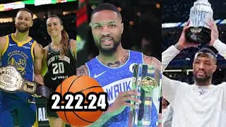 Basketball Shootaround Tribute Steph Curry, Damian Lillard All Star Game 2024 (February 22, 2024)