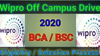 Wipro off campus recruitment drive 2020 | Wipro recruitment 2020 | Wipro jobs for freshers 2020