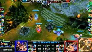 NIP vs SK - Bjergsen amazing Zhonya's Juke, Ocelote Orianna Ult fail I EU LCS Summer Week 4
