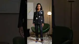 Donna Vinci 12243 Black Pant Suit