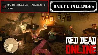 Moonshine Bar - Danced for 2 Minutes  💃🏼 Moonshiner Role Daily Challenges &bull; Red Dead Online RDR2 RDO