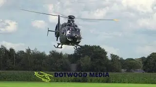 Dutch Heliday 2023 - Take-off PH-WTG Airbus Helicopter EC135 (HeliCentre) - Heliport Stroe
