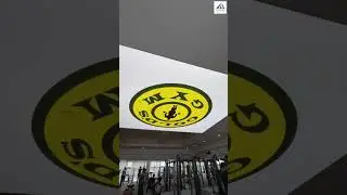 Fitness meets style at Gold&rsquo;s Gym, Kochi! 💥 Our printed stretch ceiling