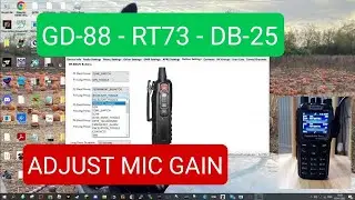 RADIODDITY GD-88/DB-25/RT73 Adjust Mic Gain - mm7dbt Code Plug Editor
