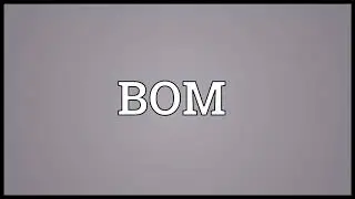 BOM Meaning