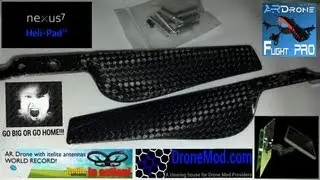 AR.Drone 2.0 Carbon Fiber Prop testing 02/06/2013