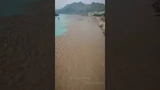 Junction Point of Two Rivers at Attock (River Indus left) (River Kabul Right)
