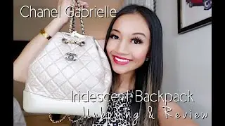 CHANEL GABRIELLE IRIDESCENT BACKPACK UNBOXING REVIEW