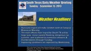 Hurricane Ingrid - 09/15/13 1000 AM Update
