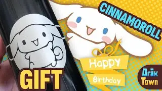 ✨ Personalized Cinnamoroll Water Bottle | Laser Engraving Time-Lapse 🍼🎀
