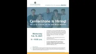 Centerstone Virtual Job Fair - 2/10/21