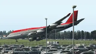 Boeing 747 Pilot Lands Before The Runway | XP11